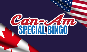 Guests with a Canadian address can go to a promotion kiosk and print out a slip, and redeem it at Bingo Admissions.  Must pay for bingo packages in Canadian currency to win during regular bingo session games to receive a payout in American currency.