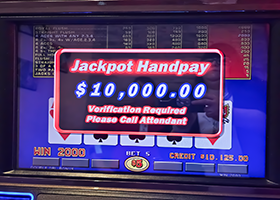 Another jackpot winner at Akwesasne Mohawk Casino Resort near Canada
