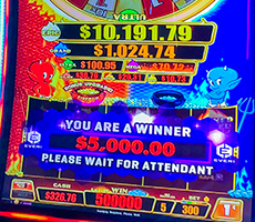 Another jackpot winner at Akwesasne Mohawk Casino Resort near Canada