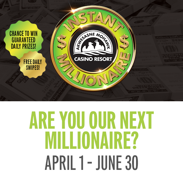 Are you our next millionaire? Swipe daily for a chance to win $100K, $250K, $500K, $750K, or $1 Million!