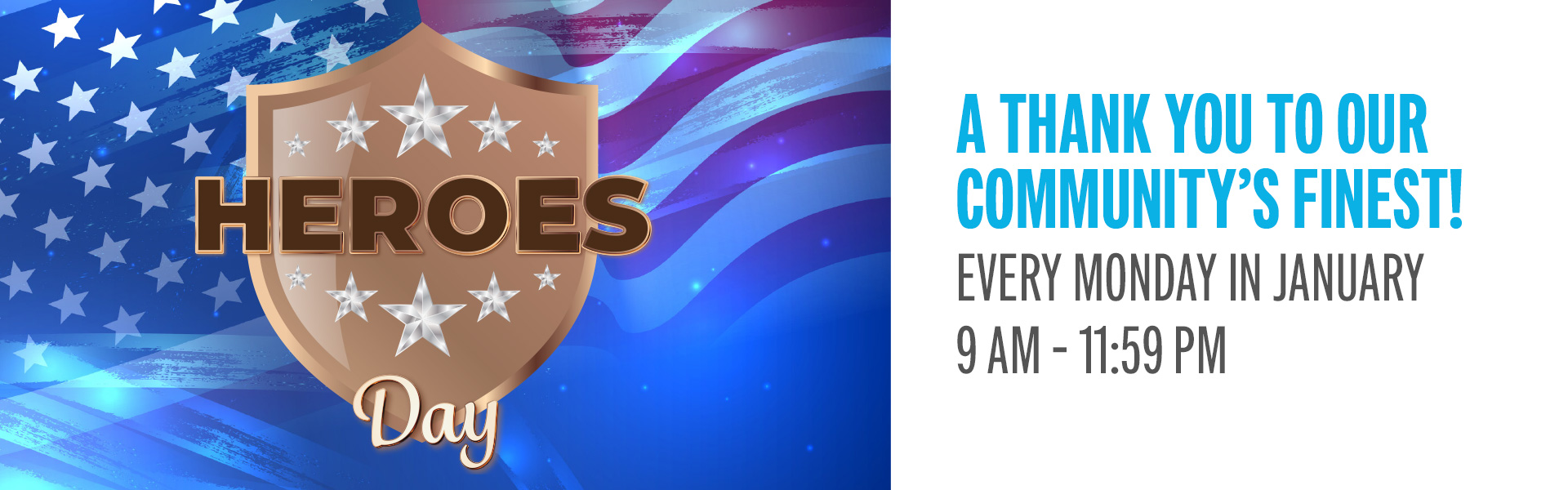 WE ARE SALUTING THOSE WHO SERVE  Earn 10 points and receive $10 slot play + $10 dining credit! Visit the Winner's Club with valid ID to redeem.