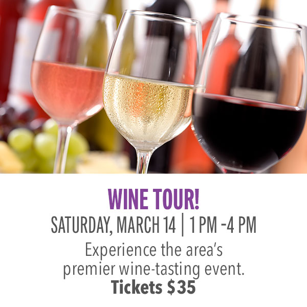Experience the area's premier wine tasting event. Sample exceptional wines from the top wineries while enjoying a selection of delicious hors d'oeuvres. Each guest will also receive a $5 Slot Play coupon at admission.