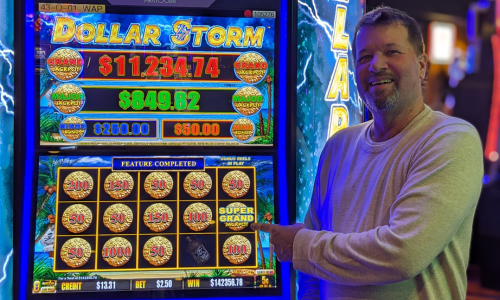 $142,356.78 Dollar Storm Super Grand Jackpot