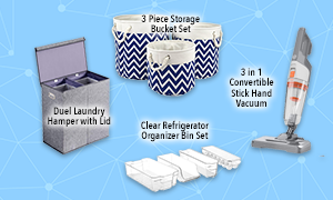 Earn 75 points on Sundays and Wednesdays and receive a piece of the Get Organized Essentials Set! Visit the promotions booth beginning at 12 pm to redeem.
