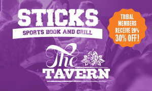 Join us in Sticks Sports Book and Grill & The Tavern to celebrate Indigenous Peoples’ Day with 30% off for lunch or dinner.
