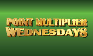 Spice up your Wednesdays and play your favorite games to receive 5X multiplier points. Take advantage and redeem your points!