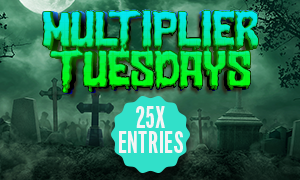 Increase your chances of winning with 25x entries into the $30,000 Monster Cash Promotion.